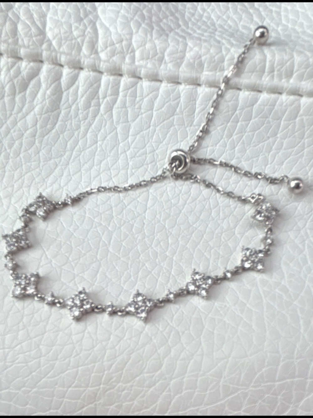 Four Leaf Clover Bracelet Studded with Cubic Zirconia, 18K  Lucky Four Leaf